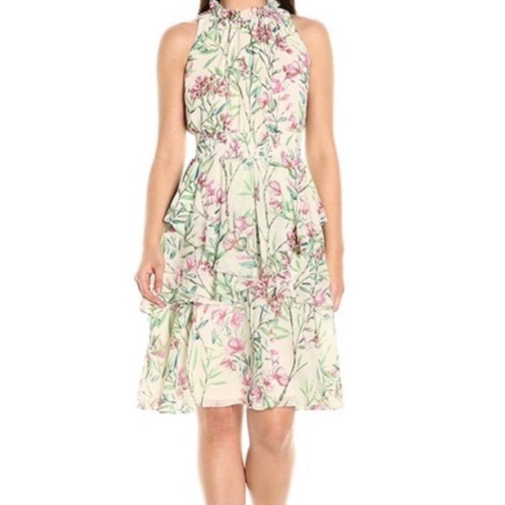 Eliza J. Floral Ruffle Dress - NWT!!